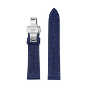 Blue Nappa Leather Watch Strap | Stainless Steel Clasp