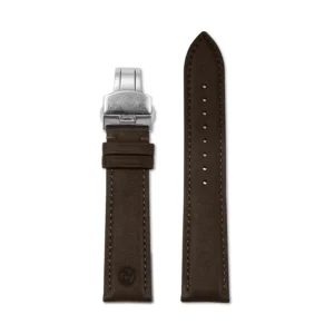 Brown Nappa Leather Watch Strap | Stainless Steel Clasp
