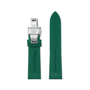 Green Nappa Leather Watch Strap | Stainless Steel Clasp