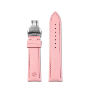 Pink Nappa Leather Watch Strap | Stainless Steel Clasp