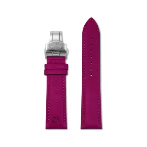 Purple Nappa Leather Watch Strap | Stainless Steel Clasp