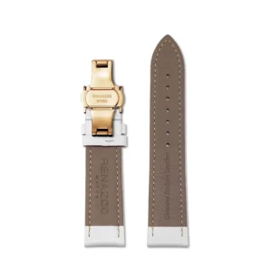 White Nappa Leather Watch Strap | Rose Gold Clasp