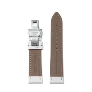 White Nappa Leather Watch Strap | Stainless Steel Clasp