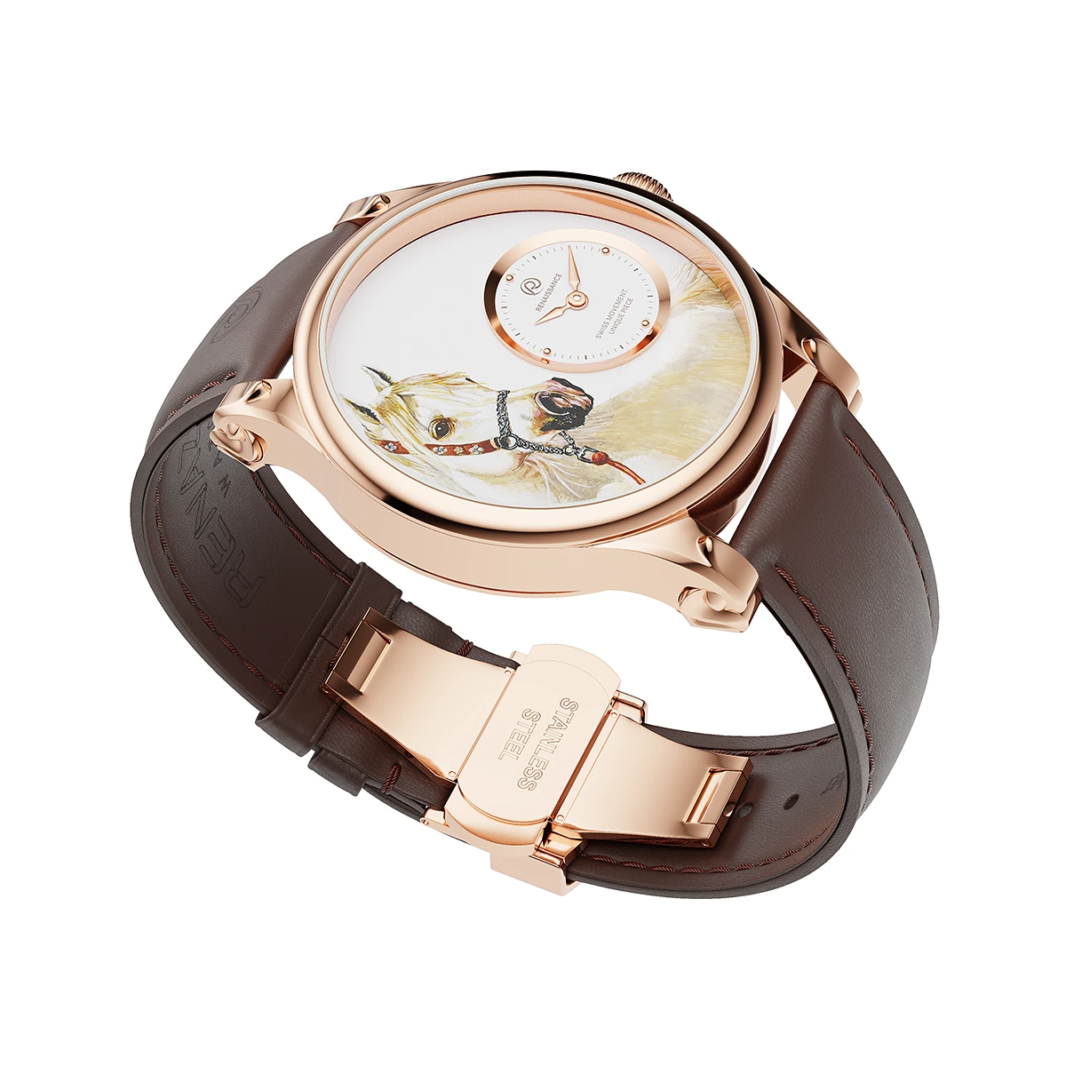 RENAZCO Renaissance-Hand-Painted Arabian Horse Watch - Image 3