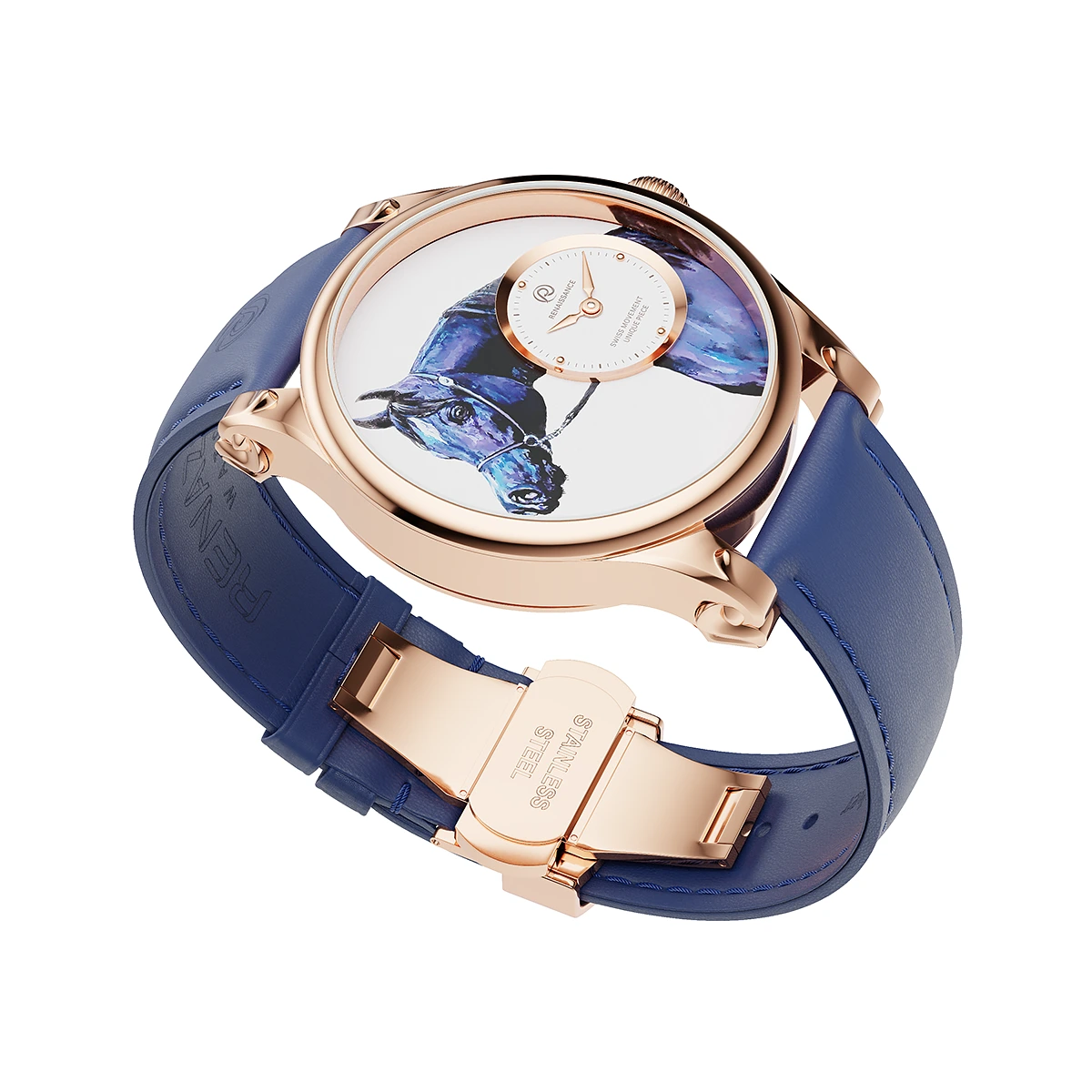 RENAZCO Renaissance-Hand-Painted Arabian Horse Watch - Image 3