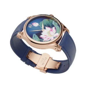 Renazco-Renaissance Collection-Hand-Painted Lotus Flower Watch