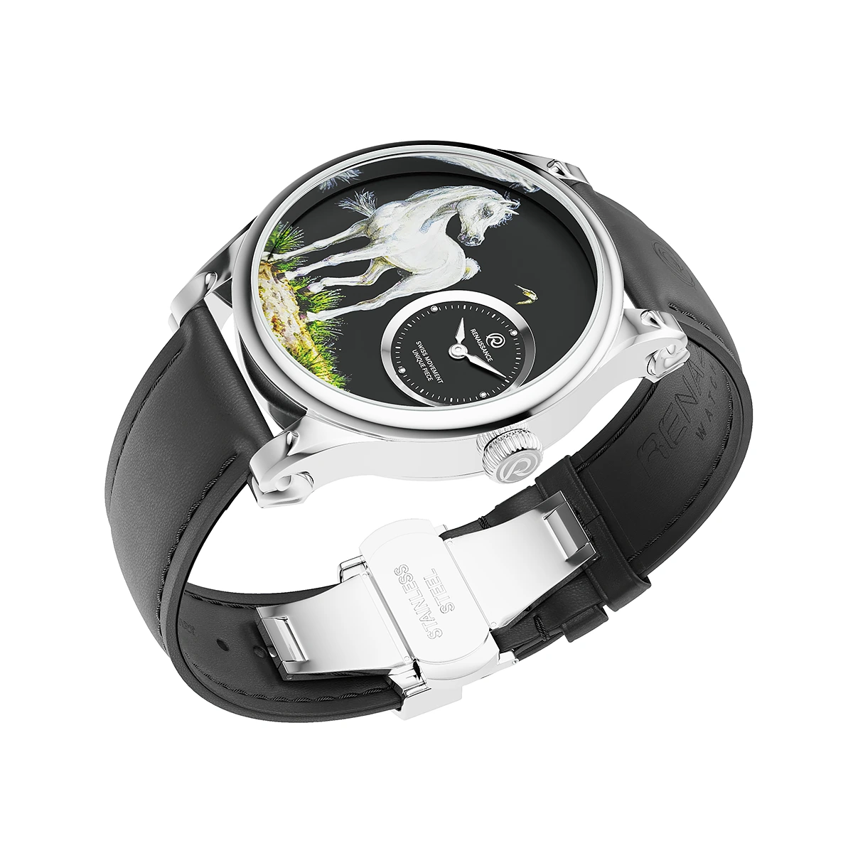 RENAZCO Renaissance-Hand-Painted Arabian Horse Watch - Image 2