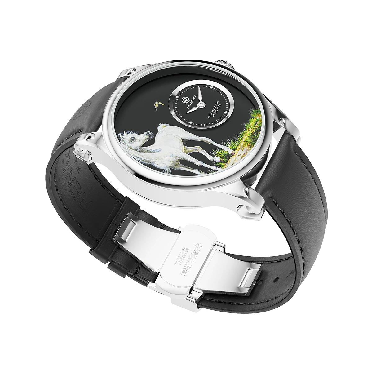 RENAZCO Renaissance-Hand-Painted Arabian Horse Watch - Image 3