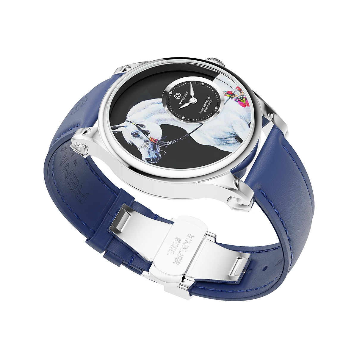 RENAZCO Renaissance-Hand-Painted Arabian Horse Watch - Image 3