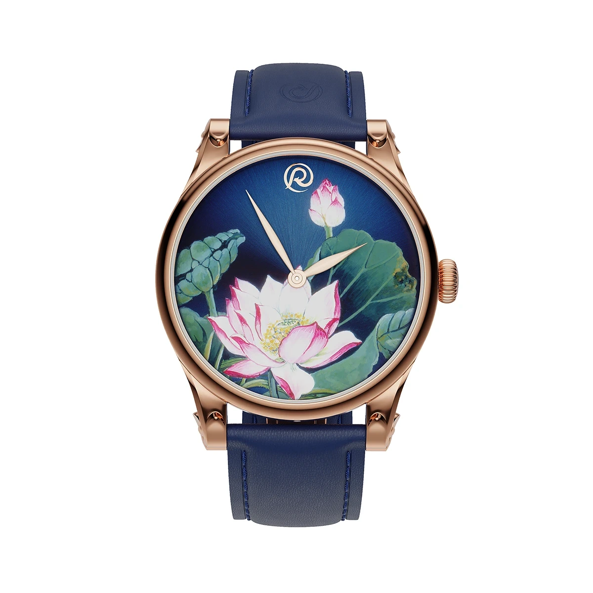 Renazco-Renaissance Collection-Hand-Painted Lotus Flower Watch