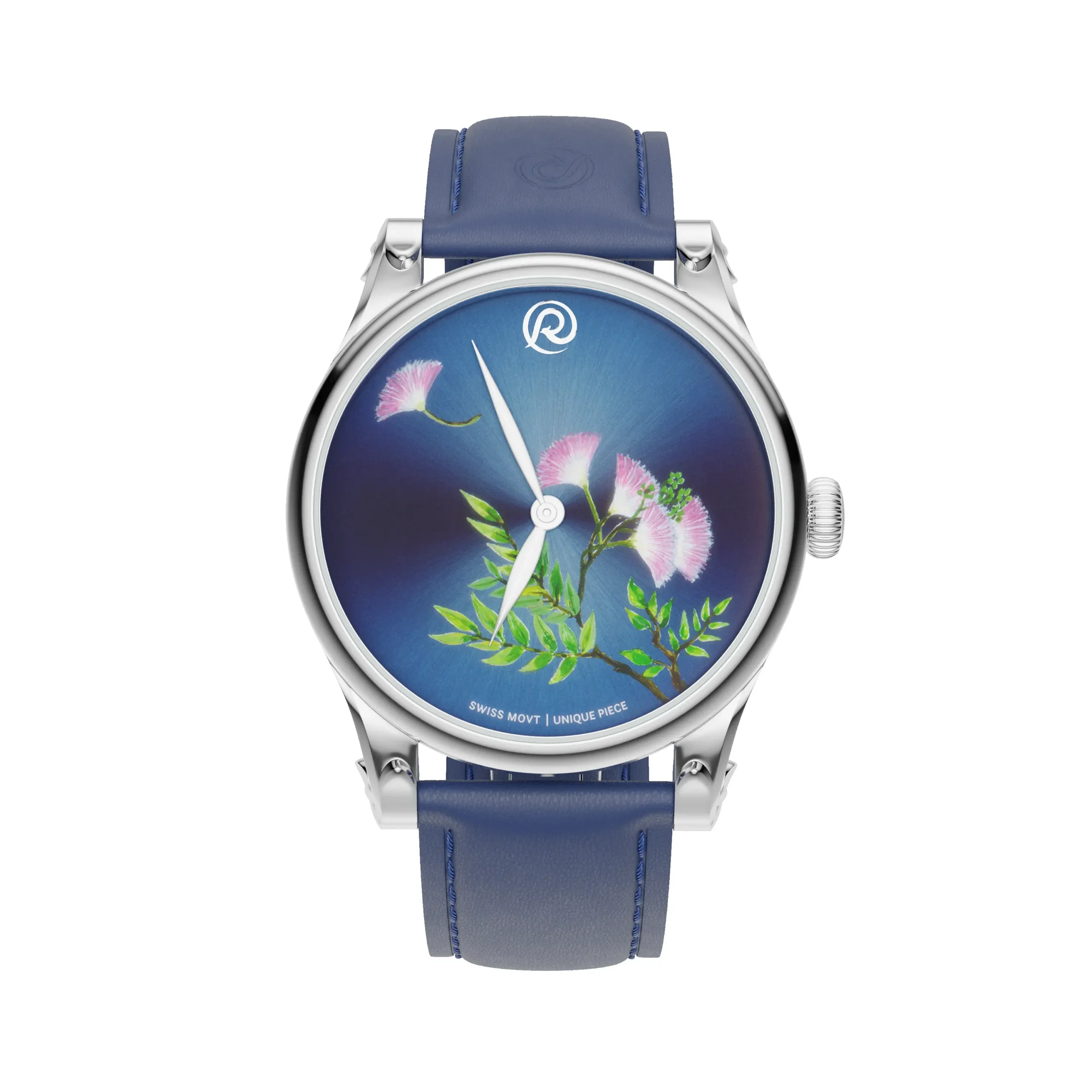 Renazco-Renaissance Collection-Hand-Painted Calliandra Flower Watch