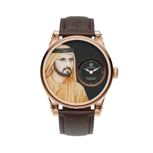 RENAZCO Renaissance-Hand-Painted Sheikh Mohammed Bin Rashid Portrait Watch