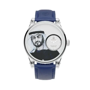RENAZCO Renaissance-Hand-Painted Sheikh Mohammed bin Zayed Portrait Watch